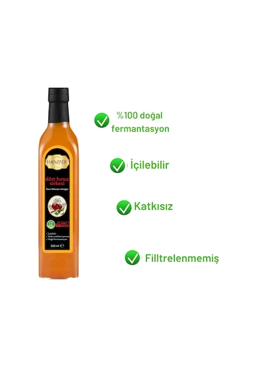 Hanzade Bitkisel Dört Sirkesi 2 x 500 ML