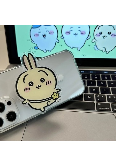 Goldenqian Ins Kore Sevimli Komik Karikatür Magsafe Manyetik Telefon Tutma Tok Standı Iphone 16 S25 Kablosuz Şarj Kutusu Katlanabilir Tutucu L L