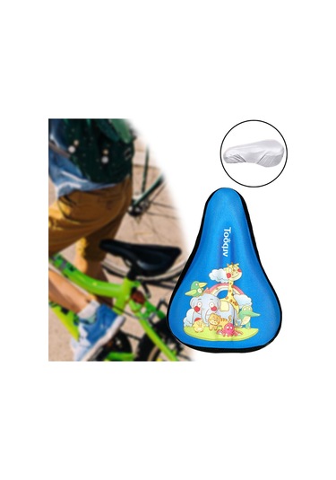 Suntek Çocuk Bisikleti Koltuk Minderi Örtüsü Küçük Mavi-s Mavi