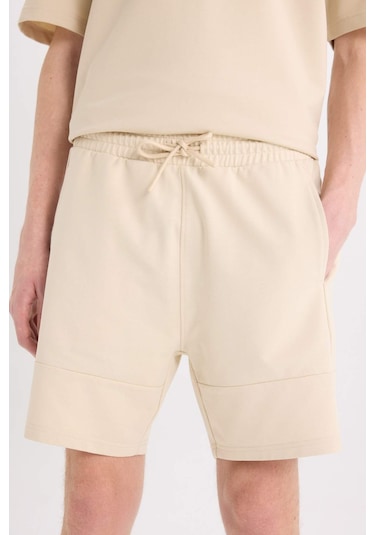 DeFacto Slim Fit Dar Kesim Dar Paça Basic Düz Şort B8674AX25SPBG702