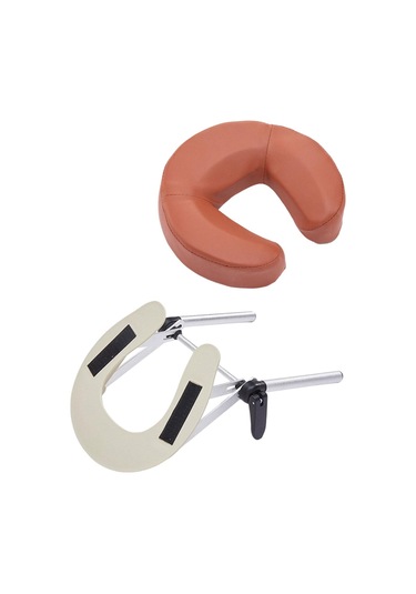 Suntek U Şeklinde Yastıklı Pu Deri Hafif Minderli Masaj Kırmızı Kahverengi