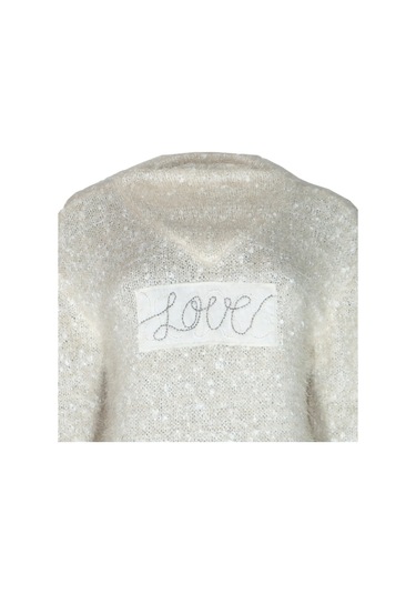 Bulalgiy Kadın Ekru Kazak - Bga00010M