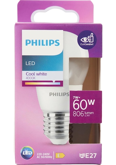 Led 60w P48 E27 Cw Gün Işığı 4000k Dim Edilmez Beyaz