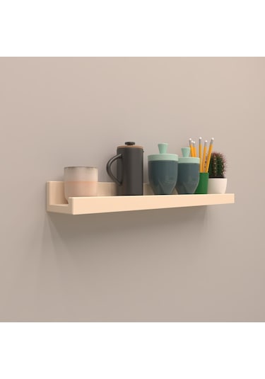 Rafkestir Setli Duvar Rafı 200 Cm Krem ( Mat )