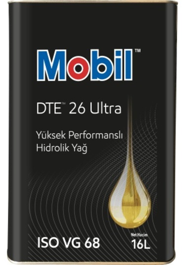 Mobil DTE 26 ISO VG 68 Yüksek Performanslı Hidrolik Yağı 16 L