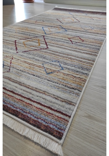 Bambu Dekoratif Renkli Mutfak Halısı Yıkanabilir Salon Halısı-100X300