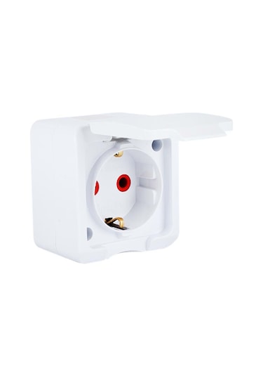 Sıva Üstü Kapaklı Topraklı Priz