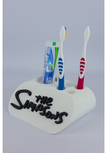 The Simpson - Dekoratif Diş Fırçalık Beyaz