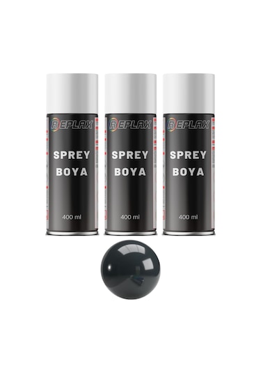 3 Adet Ral 7016 Mat Antrasit Gri Sprey Boya 400 Ml.