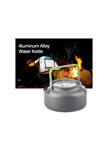 Mufunye 1.2l Taşınabilir Su Isıtıcısı Su Potu Çaydanlık Kahve Potu İç Mekan Alüminyum Alaşımlı Çaydanlık Açık Hava Kamp Yürüyüş Piknik Potu B Çok Renkli