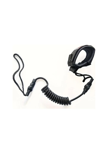 Elmpaly Siyah 1 Adet Tpu Sörf Emniyet El İpi, Ayarlanabilir Boy, Güvenli Bilek Kayışlı