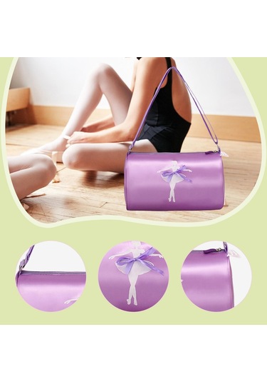 Suntek Kızlar Için Spor Çantası Tatlı Bale Dans Gösterileri Mor