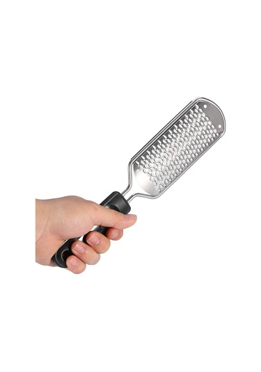 Maiyame Stainless Steel Ayak Kütük Ve Ölümcül Cilt Temizleyici - Ergonomik Tutamaklı, Dayanıklı Bakım Aracı Siyah