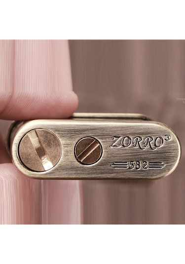 Zorro Z582 Benzinli Retro Çakmak Siyah