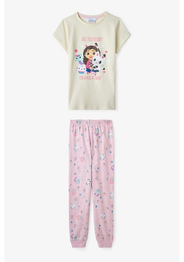Penti Ekru Kız Çocuk Gabby Pamuklu Pijama  Takımı