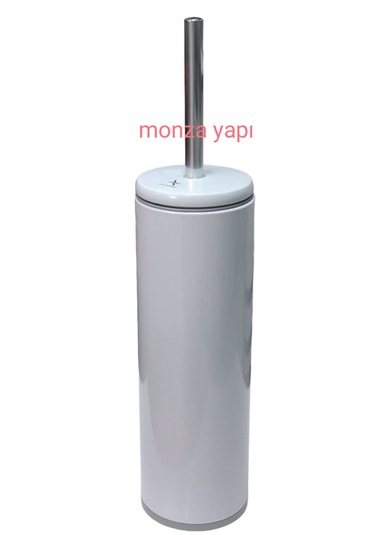 Prima Nova Çelik Çöp Kovası Soft Ve Wc Tuvalet Fırçası Beyaz