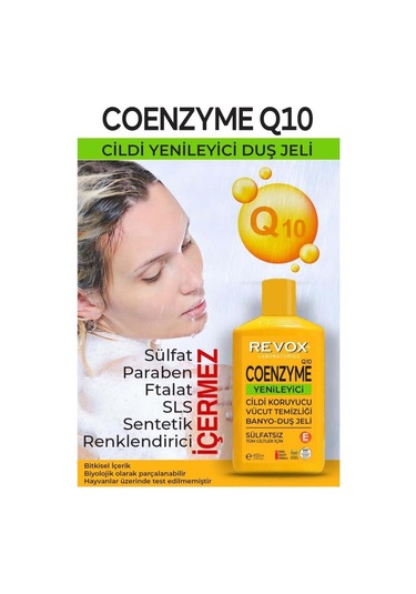 Revox Coenzyme Q10 Cildi Yenileyici Sülfatsız Banyo Ve Duş Jeli 400 ML