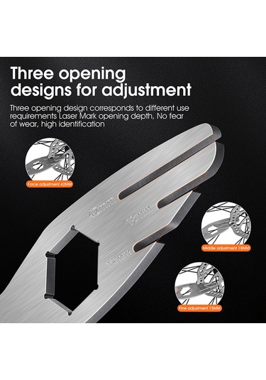 Kosona Bisiklet Disk Doğrulama Ve Pedal Tamiri Aracı - Çok Fonksiyonlu Çelik Anahtar Çok Renkli