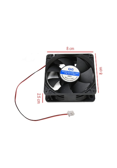 5v 8cm 2 Pinli Fan 8cm X 8cm X 2.5cm Dc 5v Fan