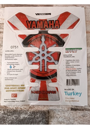Vigneron Yamaha Kırmızı Tankpad