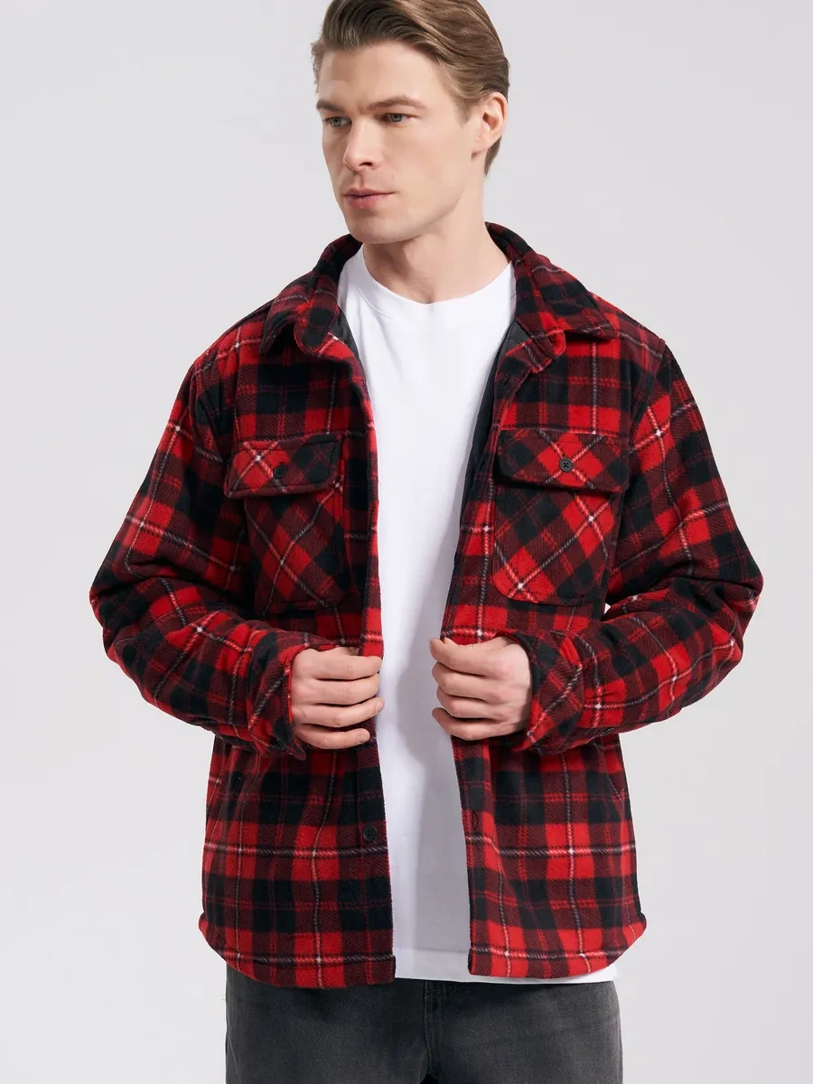 Tvoe Kırmızı Kareli Gömlek Ceket 318015491 Kırmızı