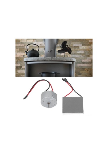 Honmex Isıtma İle Çalışan Ev Isı Sobası Fan Motoru Ve Jeneratör Plakası - Evrensel Uyumlu Değiştirme Parçası Diğer