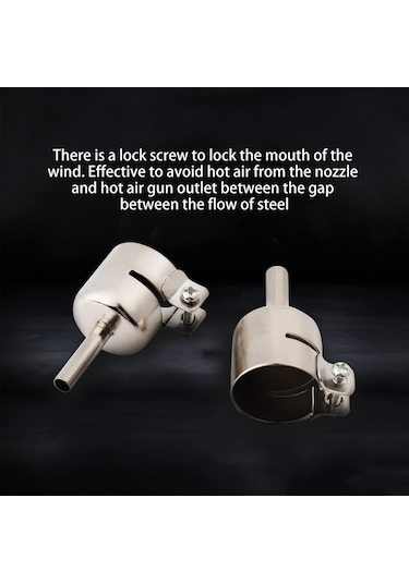 Reedark 8 Parçalı Lehim Havya Nozul Seti - Paslanmaz Çelik, 3-12mm Çap, 850/852 Uyumlu