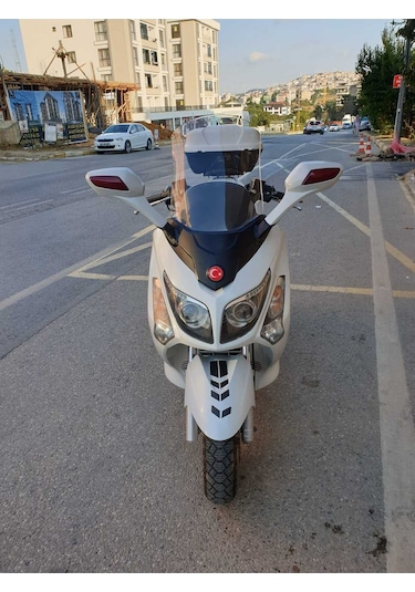 Motocam Sym Gts Evo 250 Ön Cam 2006-2015 Model 63cm Şeffaf Renkli 4mm 10cm Daha Uzun