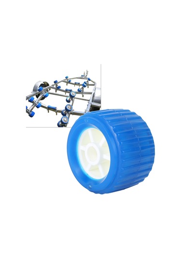 Lemestar Gemi Trailerı İçin Mavi Pu Raylı Sallanabilir Rulman - Yükleme Yardımı, Dayanıklı Ve Yüksek Sıcaklık Direnci, 5 İnç