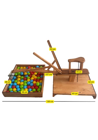 Muko Ahşap Ekskavatör, Montessori Çocuk Gelişimi Için Ahşap Kepçe