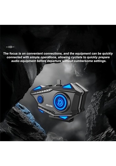 Jyd-c68 Motosiklet Sürücüleri Kask Eller Serbest Kablosuz Bluetooth Müzik Kulaklığı