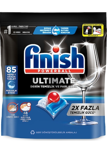 Finish Ultimate Hepsi Bir Arada Bulaşık Makinesi Deterjanı 85 Tablet