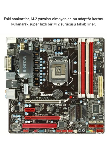 64gbps M.2 Nvme Ssd Adaptör Kartı Pcıe 4.0 Pcıe 4.0 X4 Genişleme