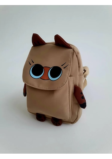 Cocolada Omuz Askılı Çocuk Çantası Kedi 309862053 Bej