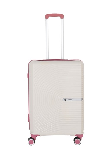 Mçs Polipropilen Valiz V374 65 Cm S21yy100000665 00434 Kemik/koyu Pudra Kemik - Pembe