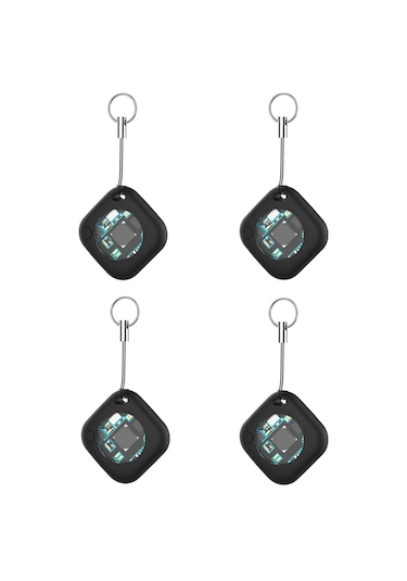 Geeroyoo 4 Adet Siyah Mini Bulucu Akıllı Kayıp Önleyici Cihaz