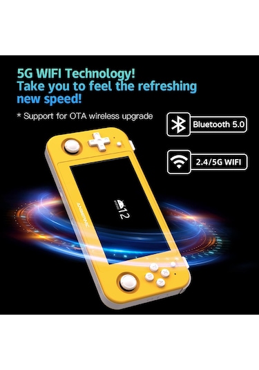 Rg505 Oyun Konsolu, Android 12 Sistemi Unisoc Tiger T618 Cpu 4.95