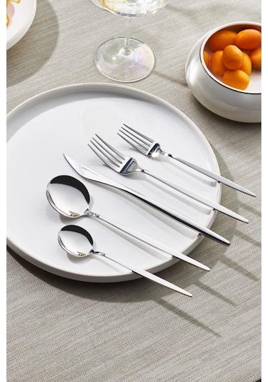 Karaca  New Porto Platin 12 Kişilik 60 Parça Çatal Kaşık Bıçak Takımı