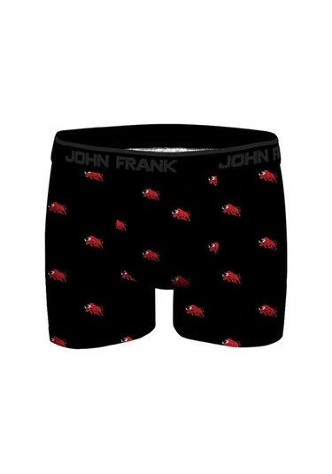 John Frank Dijital Baskılı Modal Erkek Boxer Jfbdmod332-bulls Siyah