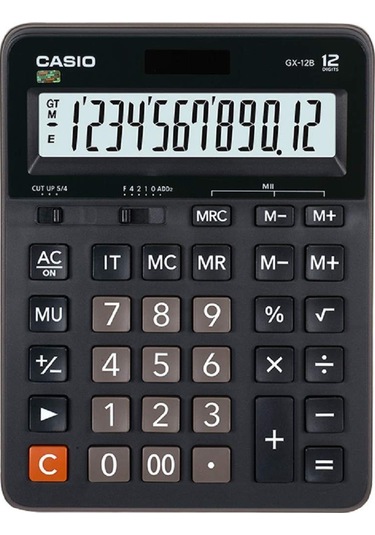 Casio Gx 12b 12 Hane Masa Üstü Hesap Makinesi