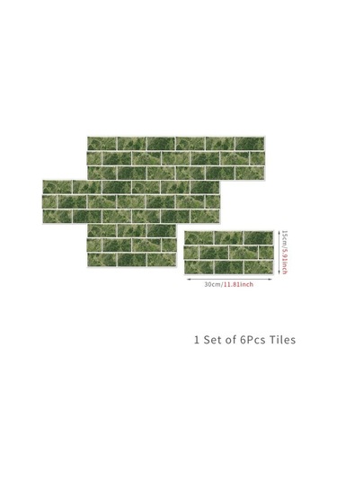 6 Adet 15x30 Cm Dıy 3d Mermer Mozaik Duvar Çıkartmaları Taklit Tuğla Yatak Odası Dek Geçirmez Kendinden Duvar Sticker Dğ. 56882508 Diğer