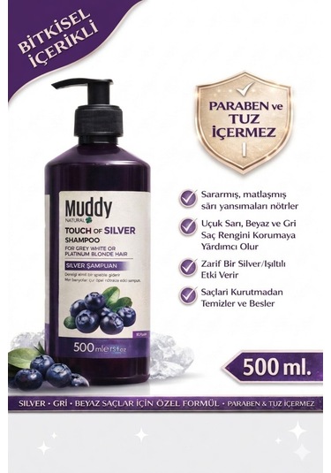 Muddy Touch Of Silver Shampoo 500 ML