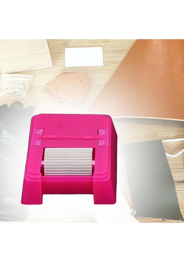 Dolıty Yağ Kenar Kutusu Leathercraft Kaba-tahıl-silindiri Pembe