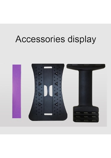 Lomber Traksiyon Germe Cihazı Duruş Düzeltici Bel Desteği  Siyah Mor