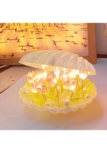 Suntek Lambası Dıy Malzemesi, Nightlight Dekorasyon Süs Başucu Beyaz Çok Renkli