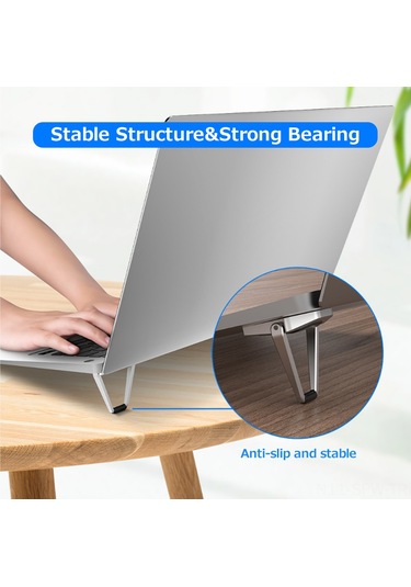 Maiyame Zinc Alloy Tablet Ve Laptop Çiftli Katlanabilir Standı - Yük Dayanımı Güçlü Ve Soğutma İyileştirici