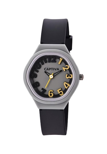 Captiva 30 Mt Suya Dayanıklı Analog Silikon Kordonlu Çoçuk Kol Saati Cp.yn.25.27 Gri
