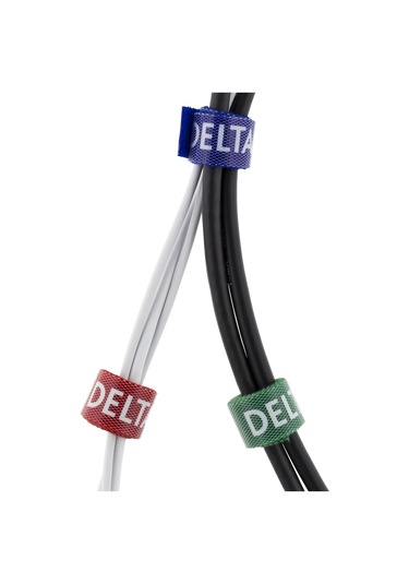 Deltaco Kablo Ayırma Kiti, Farklı Renklerde Velcro, 5'li Paket Cm01