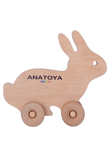 Ahşap İki Boyutlu Oyuncak Tavşan - Anatoya