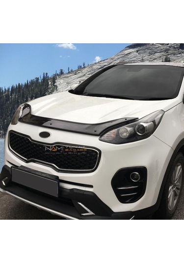 Kia Sportage Kaput Rüzgarlığı Koruma 2016 Üzeri Parlak Siyah